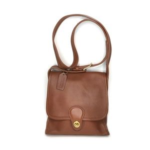 Vintage Coach Shelburne Flap Crossbody Bag